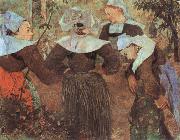Paul Gauguin The Four Breton girl oil painting artist